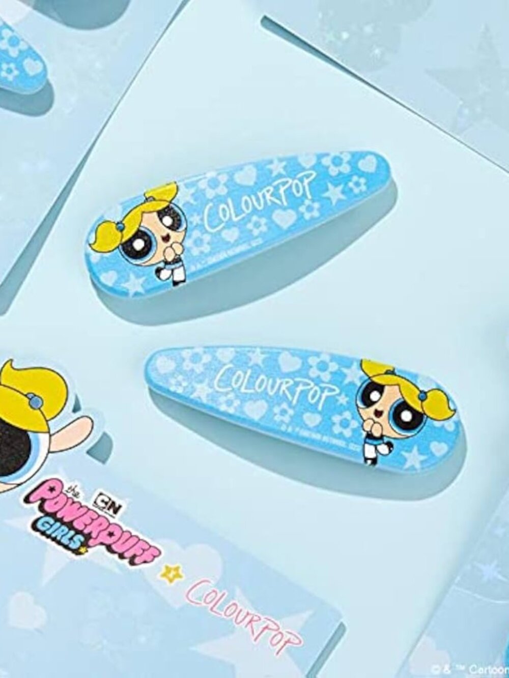 NEW *LIMITED EDITION VAULTED* Colourpop x Powerpuff Girls Bubbles hair clip set